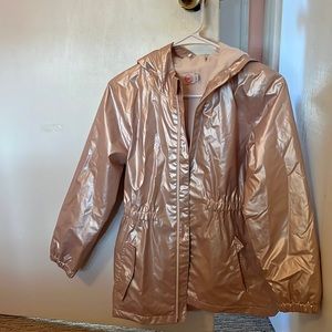 Warm rain jacket for girls.